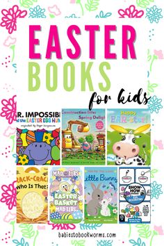 easter books for kids with the title overlay