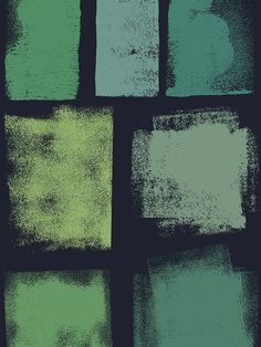 green and black squares are arranged in the shape of rectangles on a black background