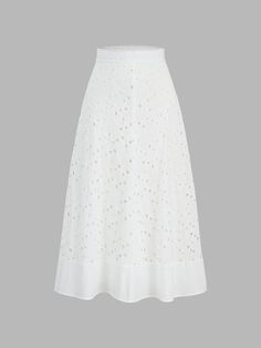 Details Composition: 5% Polyester. 95% Cotton Design: Plain Style: Casual Thickness: Regular Sheer: No ... White Skirt Set, Two Piece Long Dress, Travel Attire, Mid Skirt, Cotton Midi Skirt, Zipper Skirt, Plain Style, White Skirt