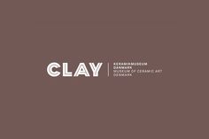 the logo for clay is shown in white on a brown background with an inscription that says clay