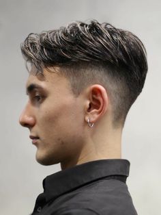 Mens Slickback Hairstyle, Men’s Hair Curtains, Mod Men’s Hair, Old School Slick Back Hair Men, Short Taper Haircut, Short Undercut, Short Hair For Boys, Mens Haircuts Short Hair, Asian Haircut