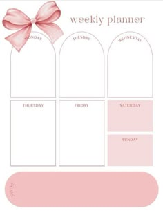 Weekly Calendar Printable Portrait, Minimalist Pink Bow Design, School Work Schedule plannerorgan... monthlyplannertemplate #plannerd #plannersandorganizers🍋 Ipad Journaling, Ipad Templates, Free Weekly Planner Templates, Portrait Layout, Portrait Minimalist, Weekly Calendar Template, Weekly Schedule Printable