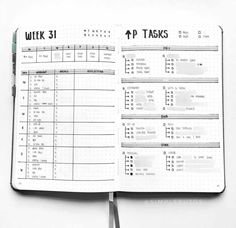 40 minimal and minimalist bullet journal spreads to keep your journal uncluttered and your mind clear for planning and productivity!. 40 Mind blowing Minimalist Bullet Journal Spreads | My Inner Creative. #weeklyplannerfreeprintable #weeklyplannertemplate #weeklyplannerprintable #weeklyplannerideas Minimal Bullet Journal, Weekly Family Planner, Minimalist Bullet Journal, Bullet Journal Work