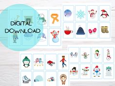 the digital printable game is designed to help children learn how to use their own images