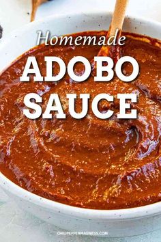 homemade adobo sauce in a white bowl