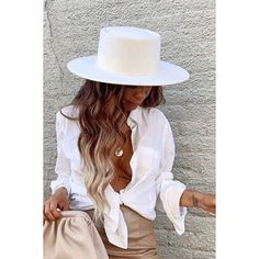 Ivory gambler hat. Meet the Vida Ivory Felt Gambler Hat - a playful twist on a classic style. Made from high-quality wool felt, this gambler hat is both chic and adjustable for the perfect fit. Embrace your inner gambler (minus the risks) with this quirky and stylish accessory. Brim Hat Outfit, Fedora Hat Outfits, White Fedora Hat, White Lace Dress Long, Gambler Hat, Nude Lace Dress, White Lace Wedding Dress, Fedora Hat Women, Lace Dress Long