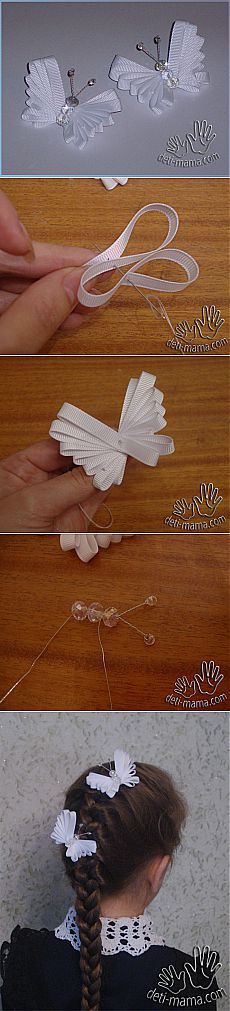 the process of making paper flowers is shown in three different stages, including one being cut and