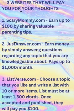 a colorful poster with the words, 3 ways to earn $ 100 per month on your website