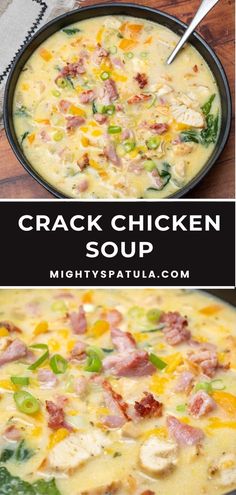 Crack Chicken Soup – Mighty Spatula Cracked Chicken Soup, Crockpot Cracked Chicken Recipe, Hot Dog Soup, Chicken Potato Soup, Chicken And Sweetcorn Soup, Slow Cooker Potato Soup, Buttermilk Chicken, Leftover Rotisserie Chicken, Bread Storage