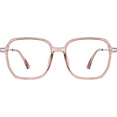 Zenni Square Eyeglasses Pink Mixed Wide Frame Glasses, Real Estate Clothes, Glasses Inspo, Zenni Optical, Square Eyeglasses, Oval Face Shapes, Cute Glasses, Future Style, New Glasses