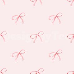 a pink bow pattern on a light pink background