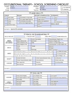 Caseload Management, Occupational Therapy Assessment, Therapy Assessment, Occupational Therapy Schools, Assessment Checklist, Occupational Therapy Kids, Iep Meetings, Pediatric Physical Therapy, Occupational Therapy Activities