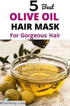 Olive Oil Hair Growth, Olive Oil Hair Mask, Hair Mask For Dandruff, Hair Split Ends, Oil Hair Mask, Hair Mask Recipe, Mask Recipes, Homemade Hair Mask, Olive Oil Hair