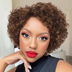 Short Bob Wig Pixie Cut Wig Curly Human Hair Wigs For Women Non Lace Front Transparent Deep Wave Curly Bob Middle Part, Bob Middle Part, Pixie Cut Curly, Bob Pixie Cut, Bob Pixie, Wig Curly, Short Curly Bob, 100 Human Hair Wigs, Curly Human Hair Wig