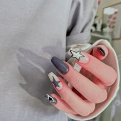 Nails Girly, Nail Art Cute, On Tattoo, Girly Acrylic, Nails Gel Nails, Wow Nails, Hello Nails, Punk Nails, Grunge Nails