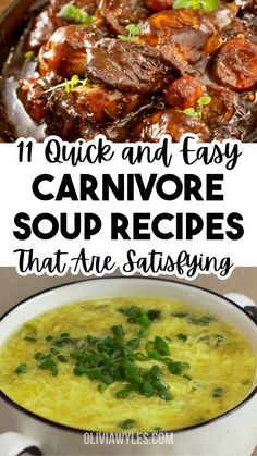 Need quick and easy carnivore soup recipes? From creamy carnivore soup to hearty meatball soup, these options will keep you satisfied and on track. Save this pin for easy, low-carb meal ideas! Meat Only Meals, Carnivore Diet Crock Pot Recipes, What You Can Eat On Carnivore Diet, Recipes For Beef Soup Bones, Carnivore Fried Rice, Carnival Diet Recipes, Carvinore Diet, Easy Carnivore Diet Recipes, Ground Beef Recipes Carnivore Diet