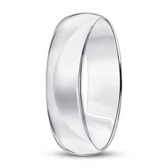 a white gold wedding ring on a white background