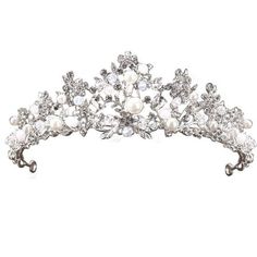 Description This item is a shiny tiara crown which is made with rhinestone. It is easy to put on and creates an instant stunning new hair style. The exquisite structure and craft make it looks unique and distinctive. A perfect glittering jewelries decoration for wedding or engagement, give you a memorable moment. Features - Color: Silver. - Material: Rhinestone. - Size: About 15x16x 6cm. - Made of top-class material. Lightweight for portable wearing. - A nice and beautiful rhinestone tiara for w Wedding Tiara Headband, Bridal Hairband, Hair Accessories Silver, Crystal Crown Tiaras, Flowers Crown, Party Hair Accessories, Crown Tiara, Rhinestone Tiara, Party Hair