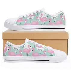 Pink Flamingo Shoes Custom Name Gift Shoes Low Top Men's Women's Casual Canvas Shoes Walking Shoes for Adults Kids Children           Check out more of our footwear here: https://www.etsy.com/shop/unicornshoesshop/ Product Features; ▶ Full canvas double sided print with rounded toe construction  ▶ Lace-up closure for a snug fit. ▶ Soft textile lining with lightweight construction for maximum comfort. ▶ High-quality outsole for traction and exceptional durability. ▶ Not sold in stores. This is a Flamingo Shoes, Shoes Low Top, Shoes Walking, Shoes Custom, Popular Shoes, Soft Textiles, Pink Flamingo, Tie Shoes, Pink Flamingos