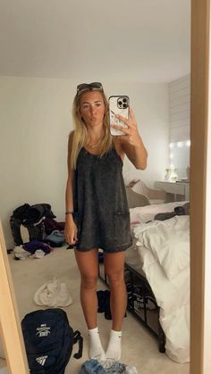 Mini Romper, Preppy Summer Outfits, Outfit Inspo Summer, Lazy Day Outfits, Cute Preppy Outfits, Athleisure Outfits, Cute Everyday Outfits, Cute Simple Outfits, Romper Dress