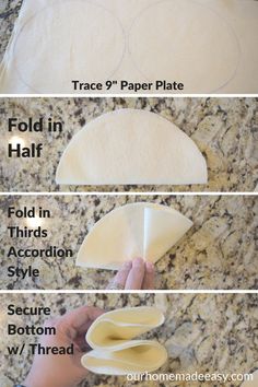 instructions for how to make homemade tortilla shells