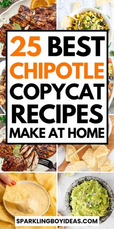 Explore a world of flavor with our Chipotle copycat recipes! Create homemade Chipotle bowls, chipotle chicken, and Chipotle salsa, and enjoy the taste of the Copycat Chipotle burrito recipes. Discover restaurant copycat recipes for Mexican cuisine lovers. Make DIY Chipotle menu items that satisfy your cravings. Prepare healthy Chipotle alternatives with our homemade versions. Make your own Chipotle meals that pack a punch of Mexican flavors. So must try these copycat recipes. Copycat Barbacoa Chipotle, Copycat Chipotle Chicken Recipe, Emerald City Smoothie Recipes Copycat, Chipotle Watermelon Limeade Copycat, Chipolte Beef Copycat, Chipotle Restaurant Recipes, Copycat Chipotle Burrito, Diy Chipotle, Chipotle Bowls