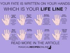 WHICH IS YOUR LIFE LINE? Read your Fate here: http://www.magicalrecipesonline.com/2016/04/basic-palmistry-initiation-to-art-of.html <3 Magical Recipes Online Palm Reading Lines, Reading For Beginners