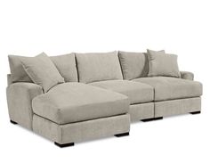 This is the lighter of two colors Best Sectional Sofa, Macy Furniture, Sectional Sofa With Chaise, Fabric Sectional Sofas, Sofa With Chaise, Fabric Sectional, Dove Grey, Sit Back And Relax, Sit Back