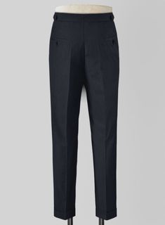 Elevate your formal demeanor with our Blue Merino Wool Highland Trousers. Crafted from a wool blend, the trousers being light in weight offers maximum breathability and are perfect for days when convenience is of equal importance to the style; also, the trouser's hue makes them versatile wear for summer, winter, corporate, or for pleasure.   
  Look Includes    Blue     Merino     Wool  Fabric  Cross Pocket  Forward 2 Pleats  Side Tabs (No Loops)- Arrow Shape  Bottom Cuff (1.5")  Two Welted Bac Blue Linen Suit, Blue Tweed Jacket, Black Tuxedo Suit, Grey Wool Suit, Fabric Cross, Casual Office Wear, Scottish Fashion, Blue Chinos, Checked Jacket