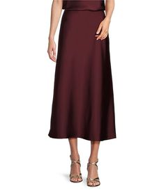 Antonio Melani Bella A-Line Satin Midi Skirt | Dillard's Chic Satin A-line Skirt, Chic A-line Satin Skirt, Silk A-line Skirt, Fitted A-line Satin Skirt, Satin A-line Flowy Skirt, Flowy Satin A-line Maxi Skirt, Fitted Satin A-line Maxi Skirt, Formal A-line Satin Maxi Skirt, Chic A-line Satin Bottoms