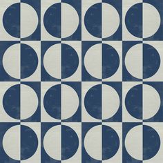 an abstract blue and white pattern with circles