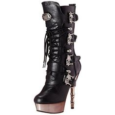 Dia de Muertos Spike Heeled Boots – Violet Vixen Platform Boots Outfit, Burlesque Outfit, Demonia Boots, Calf High Boots, High Heel Stiefel, Steel Boned Corsets, Costumes Ideas, Cute Heels, Spike Heels