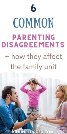 a man and woman talking to each other with the words common parenting disagreements