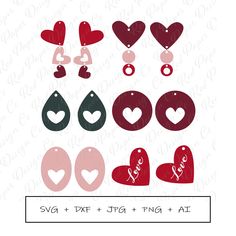 the svg files for valentine's day are ready to be cut and put together