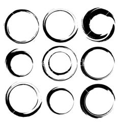 six circles drawn in black ink on a white background stock photo, images and royalty