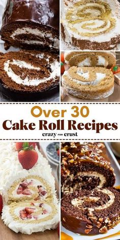 over 30 cake roll recipes that are easy to make