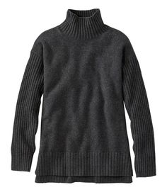 Women's The Essential Sweater, Turtleneck | Sweaters at L.L.Bean Snug Turtleneck Sweater For Layering, Cozy High Neck Turtleneck For Layering, Cozy Fit Turtleneck For Fall Layering, Oversized Turtleneck For Layering, Cozy Funnel Neck Turtleneck For Layering, Knit Turtleneck For Layering, Funnel Neck Turtleneck For Layering, Turtleneck Sweater Women, Essential Sweater