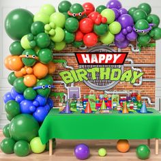 an image of a birthday party with balloons