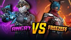 an angry and freezefry character are facing each other