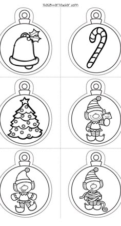 christmas ornament worksheet for preschool