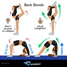 a woman doing the back bend exercise