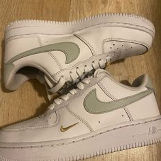 Women Af1 White Light Silver Size 6.5 Women Sold Out Limited Edition Af1 White, Blue Synthetic Lace-up Nike Air Force 1, Nike White, Shoes Nike, White Nikes, Womens Shoes Sneakers, White Light, Nike Women, White Blue