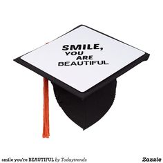 a black and white graduation cap with the words your image or text here on it