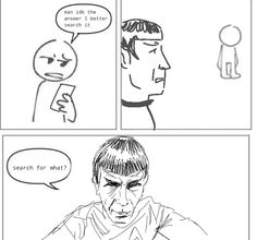 a comic strip with an image of a man talking to another person in the background