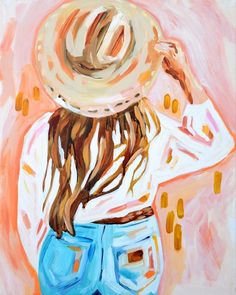 Rodeo Painting, Western Painting Ideas On Canvas, Western Canvas Painting Easy, Western Painting Ideas Easy, Western Painting Ideas, Cowgirl Painting, Western Art Paintings, Western Collage, Ranch Style Decor