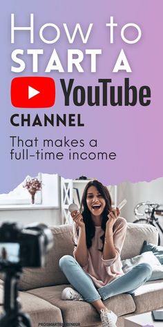 start a youtube channel, make money online Edit Youtube Videos, Become A Youtuber, Channel Ideas