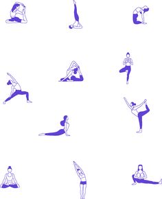 an image of people doing yoga poses on their stomachs and arms in different positions