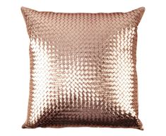 a metallic pillow on a white background