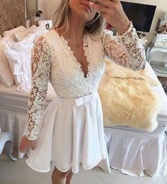 White Lace Dress Short, Confirmation Dresses, Cocktail Dress Wedding, Short Cocktail Dress, Homecoming Dresses Short, Lace Wedding Dress, Short Wedding Dress, Lace White Dress, Homecoming Dress