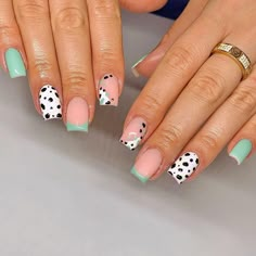 Cowprint French Tip Nail Design, March Nail Designs Spring, Stagecoach Outfits, Football Nails